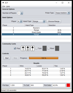 Poker Hand Range Calculator